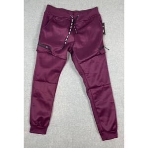 Men's Aeropostale‎ Cargo Jogger Pants Sweatpants Size L Maroon